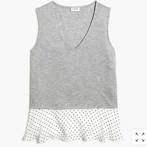 🆕J.Crew Drapey V-neck tank top